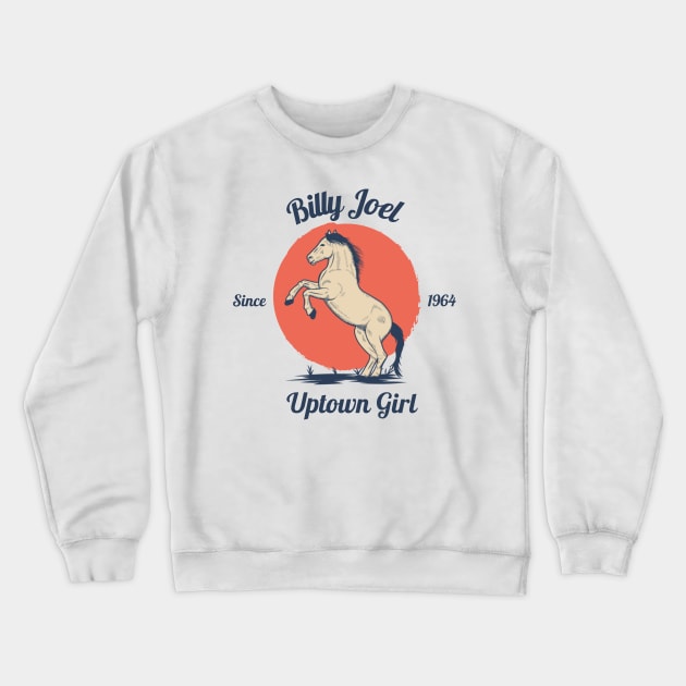 Uptown Girl // Horse Design Crewneck Sweatshirt by GO WES